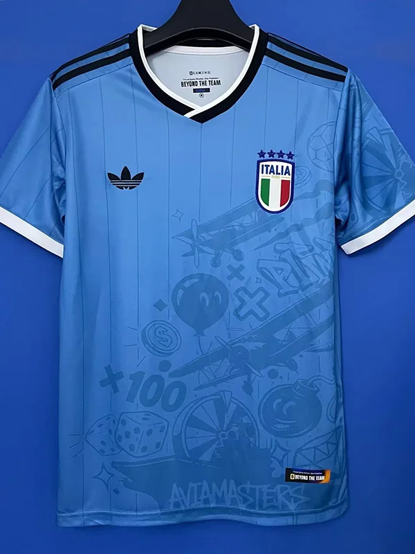 Italy 2025/26 Special Edition Training Shirt - Front View | KFCOOL