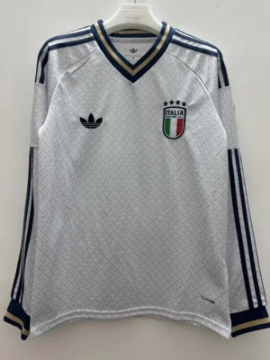 Italy 2026/27 Away Long Sleeve Jersey Fan Version - Front View Italy 2026/27 Away Long Sleeve Jersey Fan Version - Front View | KFCOOL