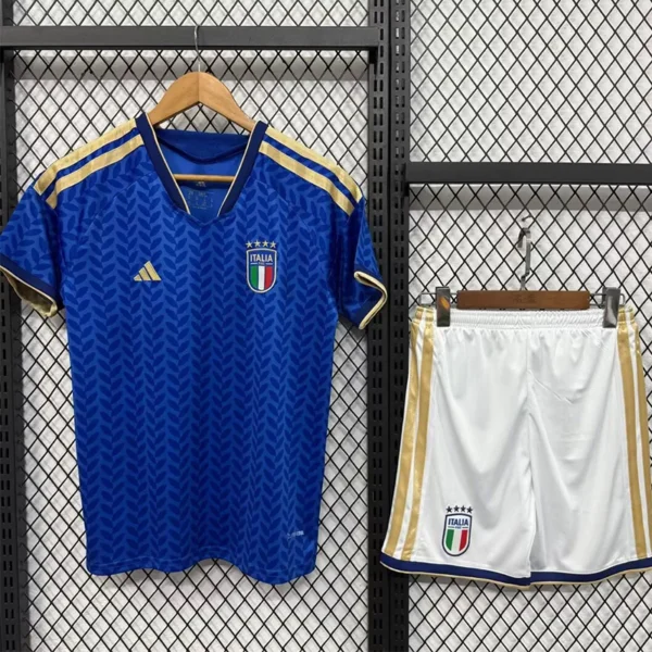 Italy 2026/27 Home Kids Kit Fan Version - Front View | KFCOOL