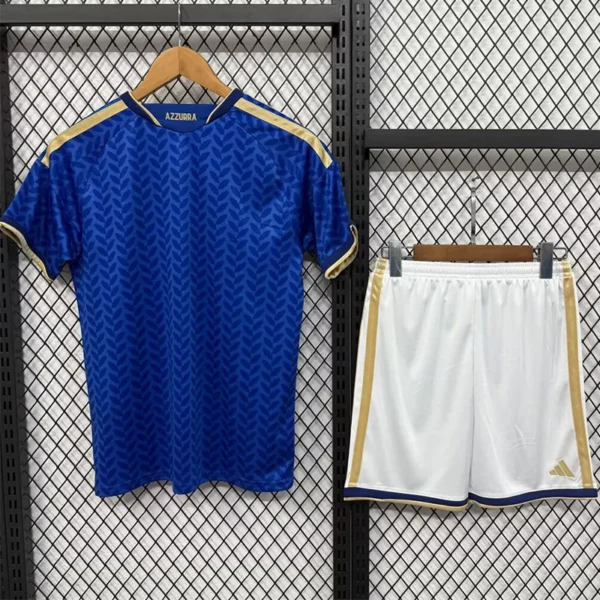 Italy 2026/27 Home Kids Kit Fan Version - Back View | KFCOOL