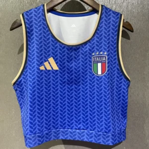 Italy 2026/27 Home Sleeveless Women Yoga Vest - Front View Italy 2026/27 Home Sleeveless Women Yoga Vest - Front View | KFCOOL