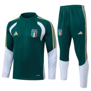 Italy 2026/27 Half Pull Tracksuit - Front View Italy 2026/27 Half Pull Tracksuit - Front View | KFCOOL