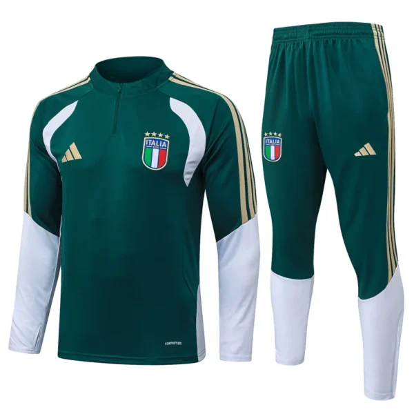 Italy 2026/27 Half Pull Tracksuit - Front View - KFCool – Football Jerseys & Soccer Kits Store Italy 2026/27 Half Pull Tracksuit - Front View | KFCOOL