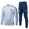 Italy 2026/27 Sky Blue Half Pull Tracksuit - Front View | KFCOOL