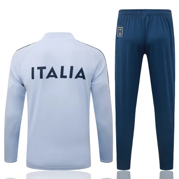 Italy 2026/27 Sky Blue Half Pull Tracksuit - Back View | KFCOOL