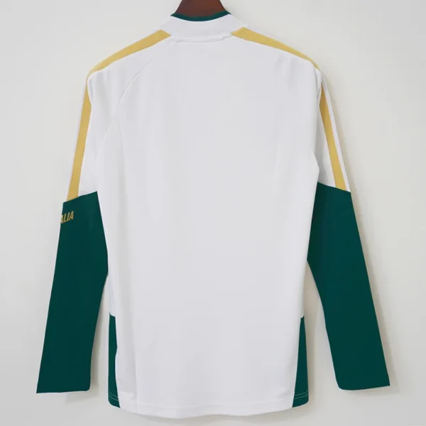 Italy 2026/27 White Green Half Pull Tracksuit - Back View - KFCool – Football Jerseys & Soccer Kits Store Italy 2026/27 White Green Half Pull Tracksuit - Back View | KFCOOL