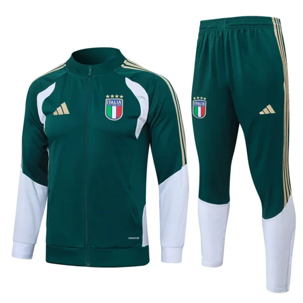 Italy 2026/27 Green Jacket Tracksuit - Front View - KFCool – Football Jerseys & Soccer Kits Store Italy 2026/27 Green Jacket Tracksuit - Front View | KFCOOL