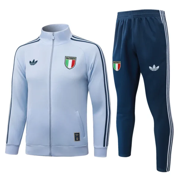 Italy 2026/27 Sky Blue Jacket Tracksuit - Front View | KFCOOL