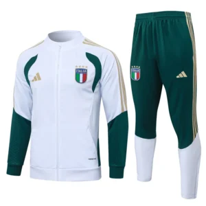 Italy 2026/27 White Jacket Tracksuit - Front View | KFCOOL