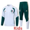 Italy 2026/27 White Kids Jacket Tracksuit - Front View | KFCOOL
