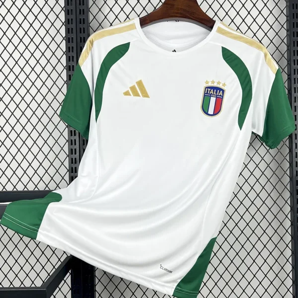 Italy 2026/27 White Training Shirt - Front View Italy 2026/27 White Training Shirt - Front View | KFCOOL