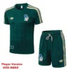 Italy 2026/27 Green Training Short Suit Player Version - Front View | KFCOOL