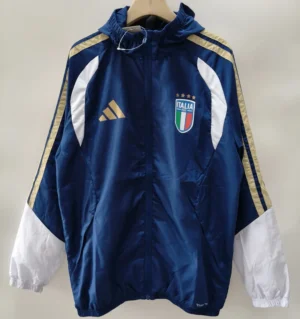 Italy 2026/27 Royal Blue Windbreaker - Front View Italy 2026/27 Royal Blue Windbreaker - Front View | KFCOOL