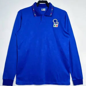 Italy 1994/95 Retro Home Long Sleeve Jersey Fan Version - Front View | KFCOOL