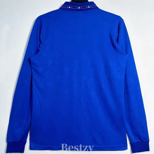 Italy 1994/95 Retro Home Long Sleeve Jersey Fan Version - Back View | KFCOOL