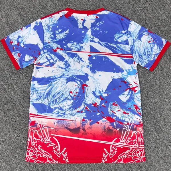 Japan 2025/26 Blue Red Special Edition Jersey Fan Version - Back View | KFCOOL