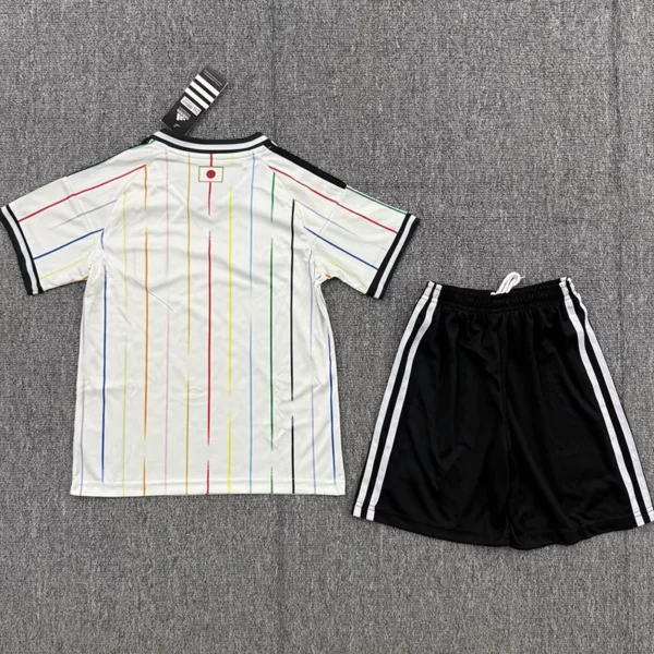 Japan 2026/27 Away Kids Kit Fan Version - Back View - KFCool – Football Jerseys & Soccer Kits Store Japan 2026/27 Away Kids Kit Fan Version - Back View | KFCOOL