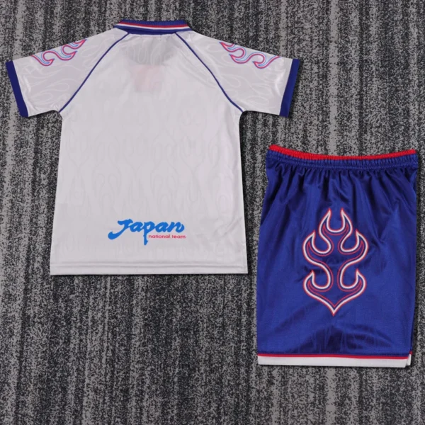 Japan 1998/99 Retro Away Kids Kit Fan Version - Back View - KFCool – Football Jerseys & Soccer Kits Store Japan 1998/99 Retro Away Kids Kit Fan Version - Back View | KFCOOL