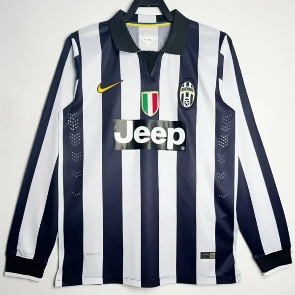 Juventus 2014/15 Retro Home Long Sleeve Jersey Fan Version - Front View | KFCOOL