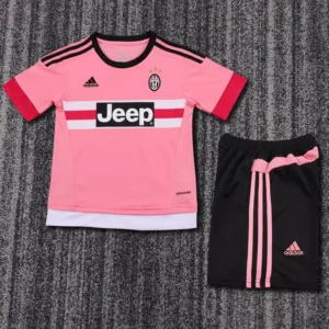 Juventus 2015/16 Retro Away Kids Kit Fan Version - Front View | KFCOOL