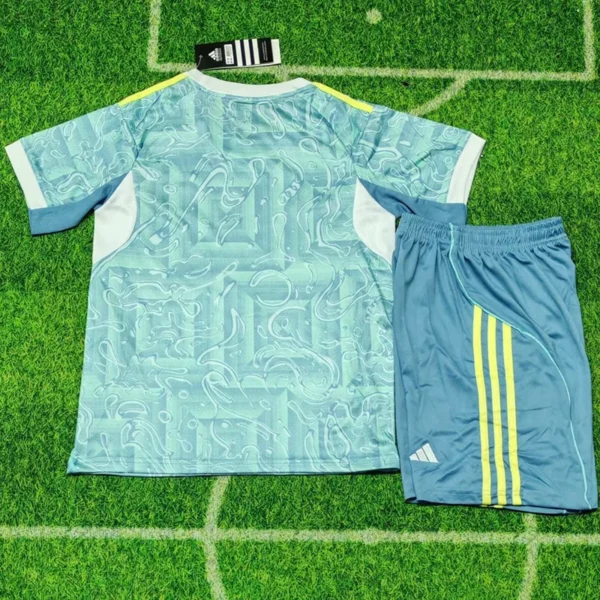 Juventus 2025/26 Away Kids Kit Fan Version - Back View | KFCOOL
