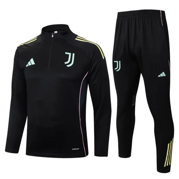 Juventus 2025/26 Half Pull Tracksuit - Front View | KFCOOL