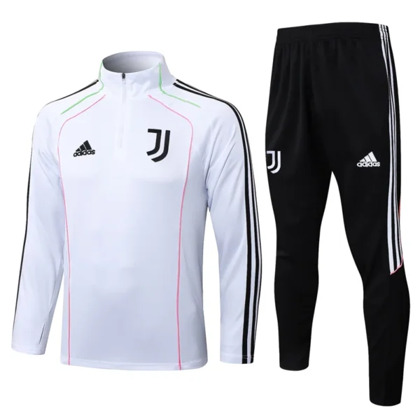 Juventus 2025/26 White Half Pull Tracksuit - Front View | KFCOOL