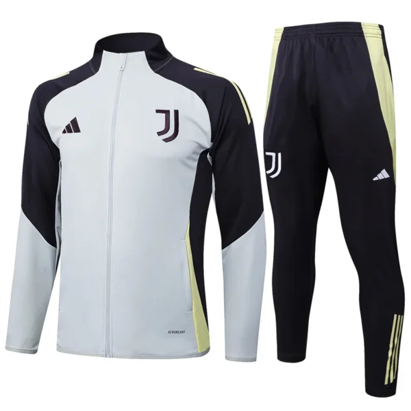 Juventus 2025/26 Grey Black Jacket Tracksuit - Front View - KFCool – Football Jerseys & Soccer Kits Store Juventus 2025/26 Grey Black Jacket Tracksuit - Front View | KFCOOL