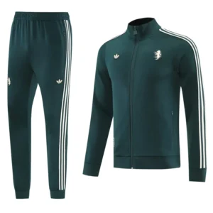Juventus 2025/26 Dark Green Jacket Tracksuit - Front View | KFCOOL