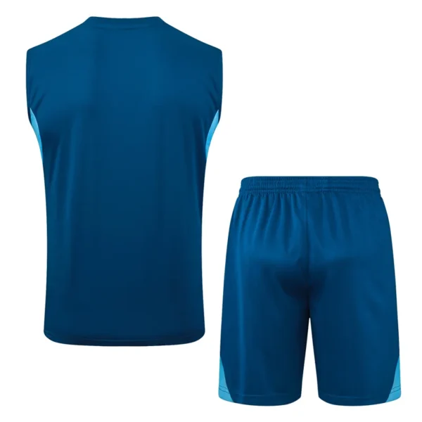 Juventus 2025/26 Blue Sleeveless Shorts - Back View Juventus 2025/26 Blue Sleeveless Shorts - Back View | KFCOOL