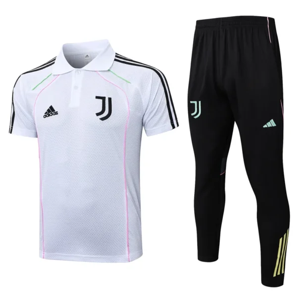 Juventus 2025/26 White Short Sleeve Pants Suit - Front View | KFCOOL