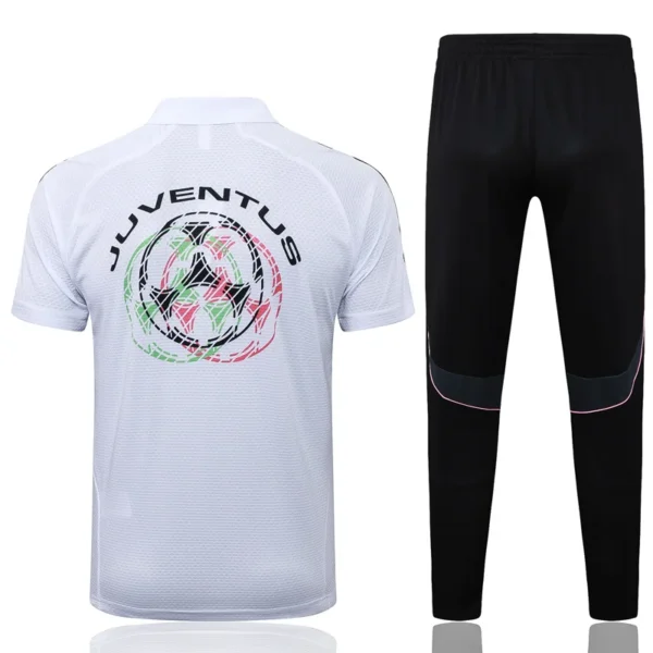 Juventus 2025/26 White Short Sleeve Pants Suit - Back View | KFCOOL