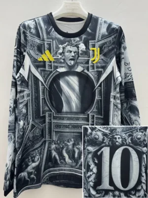 Juventus 2025/26 Special Edition Long Sleeve Training Shirt - Front View | KFCOOL