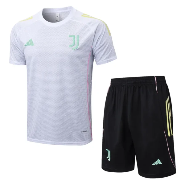 Juventus 2025/26 White Yellow Training Short Suit - Front View Juventus 2025/26 White Yellow Training Short Suit - Front View | KFCOOL