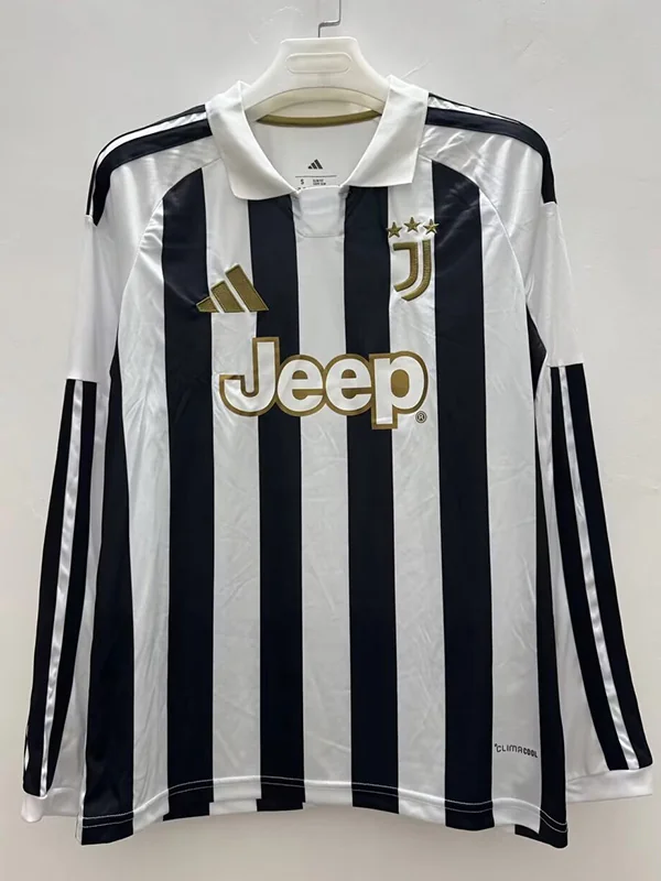 Juventus 2026/27 Home Long Sleeve Jersey Fan Version - Front View | KFCOOL
