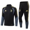 Juventus 2026/27 Black Half Pull Tracksuit - Front View | KFCOOL