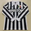 Juventus 1984/85 Retro Home Long Sleeve Jersey Fan Version - Front View | KFCOOL