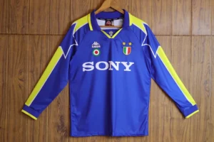 Juventus 1996/97 Retro Away Long Sleeve Jersey Fan Version - Front View | KFCOOL