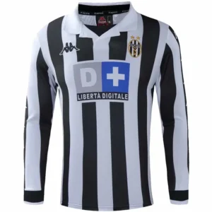 Juventus 1999/00 Retro Home Long Sleeve Jersey Fan Version - Front View | KFCOOL