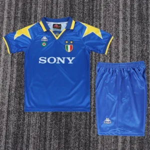 Juventus 1995/97 Retro Away Kids Kit Fan Version - Front View | KFCOOL