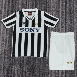 Juventus 1995/97 Retro Home Kids Kit Fan Version - Front View | KFCOOL