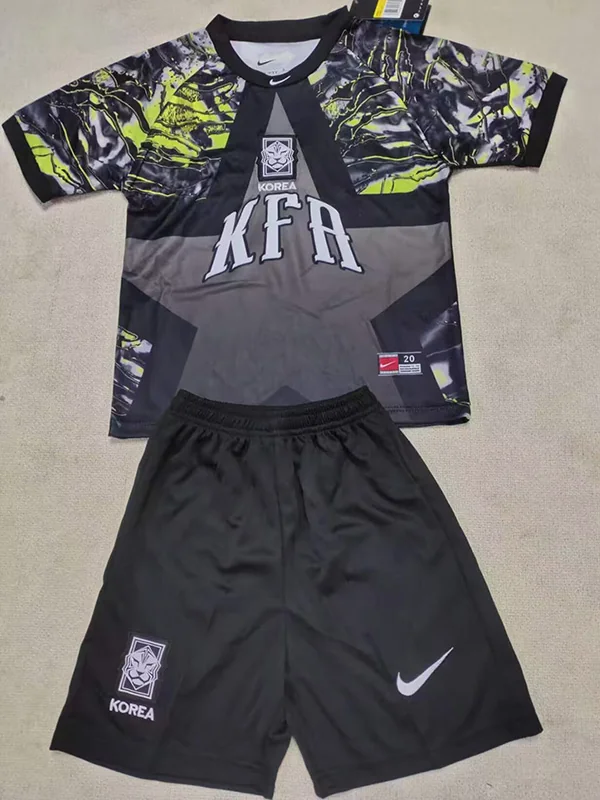 South Korea 2026/27 Goalkeeper Special Edition Kids Kit Fan Version - Front View South Korea 2026/27 Goalkeeper Special Edition Kids Kit Fan Version - Front View | KFCOOL