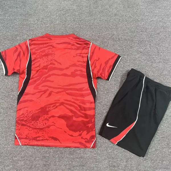 South Korea 2026/27 Home Kids Kit Fan Version - Back View South Korea 2026/27 Home Kids Kit Fan Version - Back View | KFCOOL