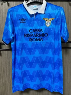 Lazio 1989/90 Retro Home Jersey Fan Version - Front View Lazio 1989/90 Retro Home Jersey Fan Version - Front View | KFCOOL