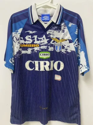 Lazio 1996/97 Retro Away Jersey Fan Version - Front View | KFCOOL