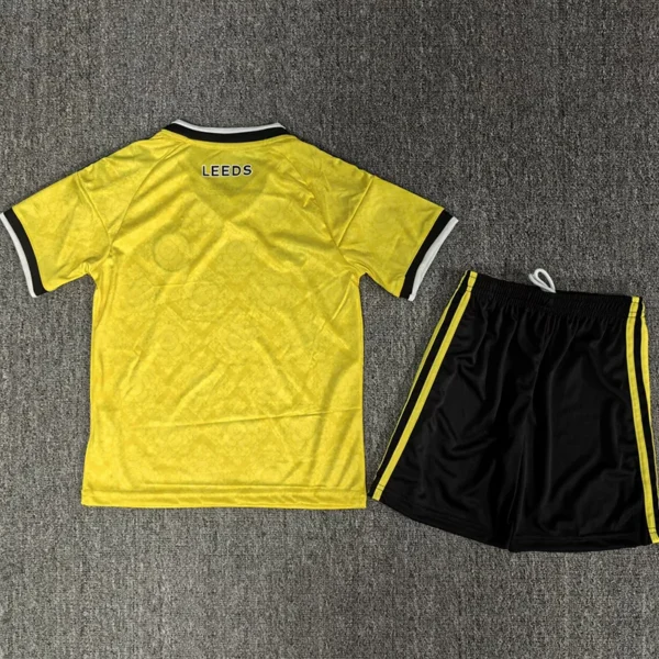 Leeds United 2026/27 Away Kids Kit Fan Version - Back View Leeds United 2026/27 Away Kids Kit Fan Version - Back View | KFCOOL