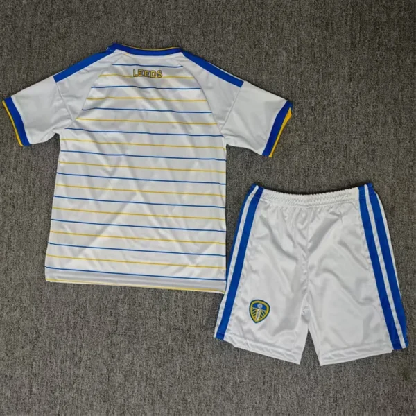 Leeds United 2026/27 Home Kids Kit Fan Version - Back View Leeds United 2026/27 Home Kids Kit Fan Version - Back View | KFCOOL