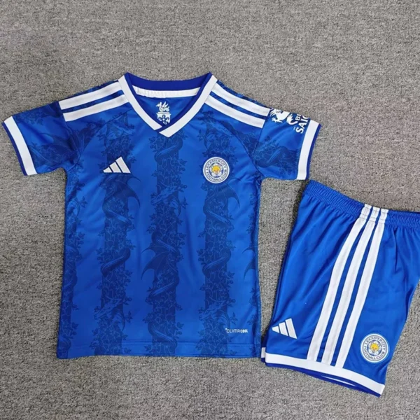 Leicester City 2026/27 Home Kids Kit Fan Version - Front View | KFCOOL