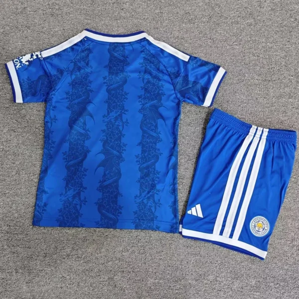 Leicester City 2026/27 Home Kids Kit Fan Version - Back View | KFCOOL