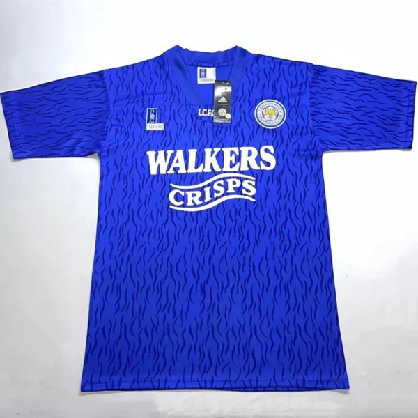 Leicester City 1992/93 Retro Home Jersey Fan Version - Front View Leicester City 1992/93 Retro Home Jersey Fan Version - Front View | KFCOOL
